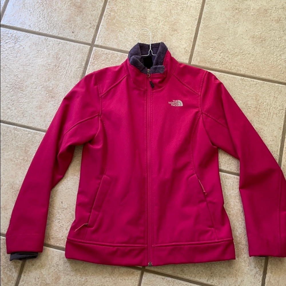hot pink fleece lined winter coat
